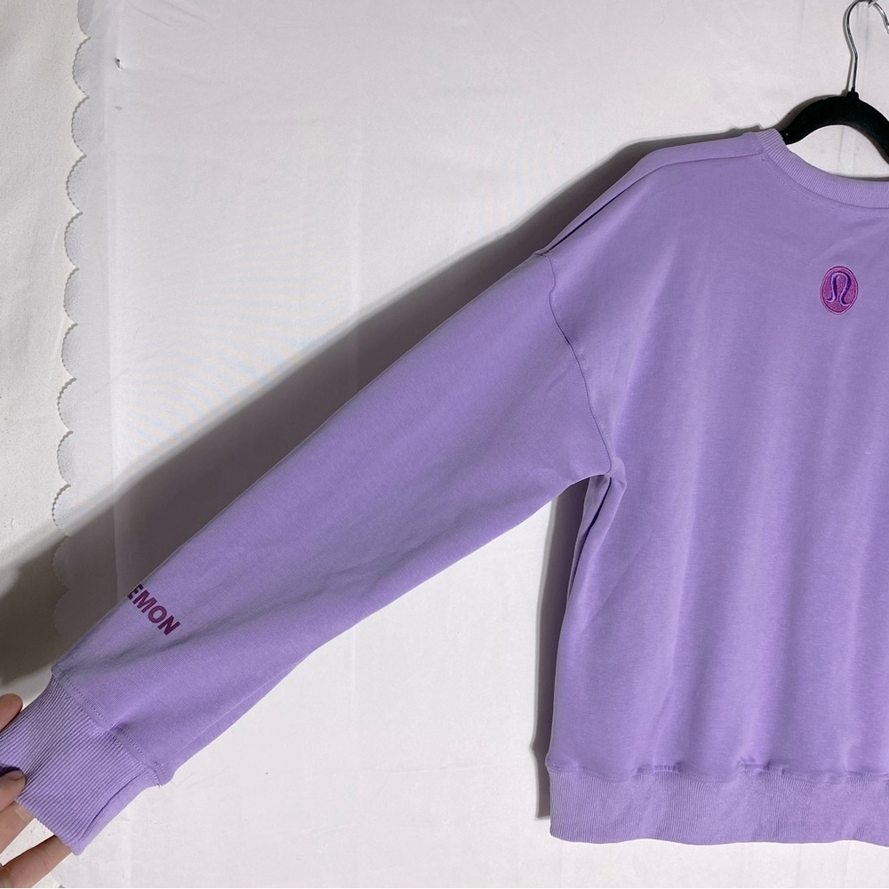 Lululemon Athletica Lilac Smoke Perfectly Oversized Crew Neck Sweatshirt S - Picture 11 of 14